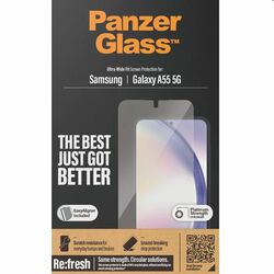 Ochranné sklo PanzerGlass Re:fresh UWF s aplikátorem pro Samsung Galaxy A55 5G, černé