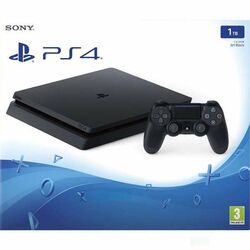 Sony PlayStation 4 Slim 1TB, jet black SN - Použité zboží, smluvní  záruka 12 měsíců