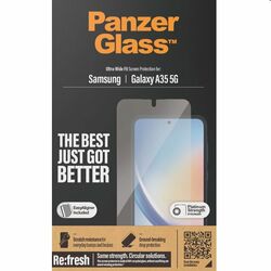 Ochranné sklo PanzerGlass Re:fresh UWF s aplikátorem pro Samsung Galaxy A35 5G, černé